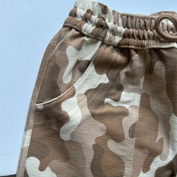 Lands' End Kids Drawstring Elastic Brown Camo Jogger Pants S Small 6-7 NWOT - Picture 2 of 8